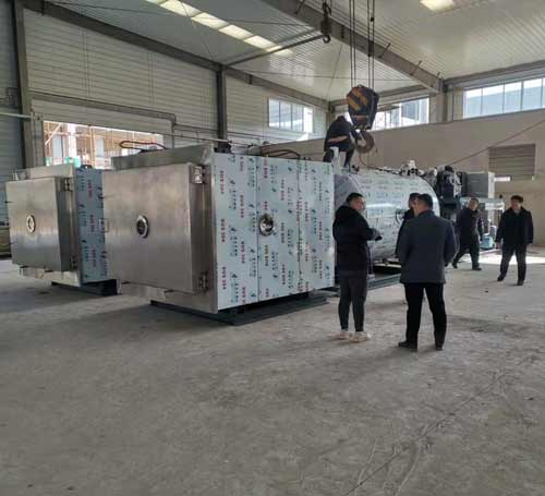 山东果蔬冻干项目，上海田枫两台生产用食品冻干机50平方